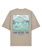 Dinosaurs Printed Oversized Organic Cotton Tee