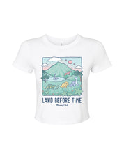 Dinosaurs Printed Micro Rib Baby Tee