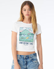 Dinosaurs Printed Micro Rib Baby Tee