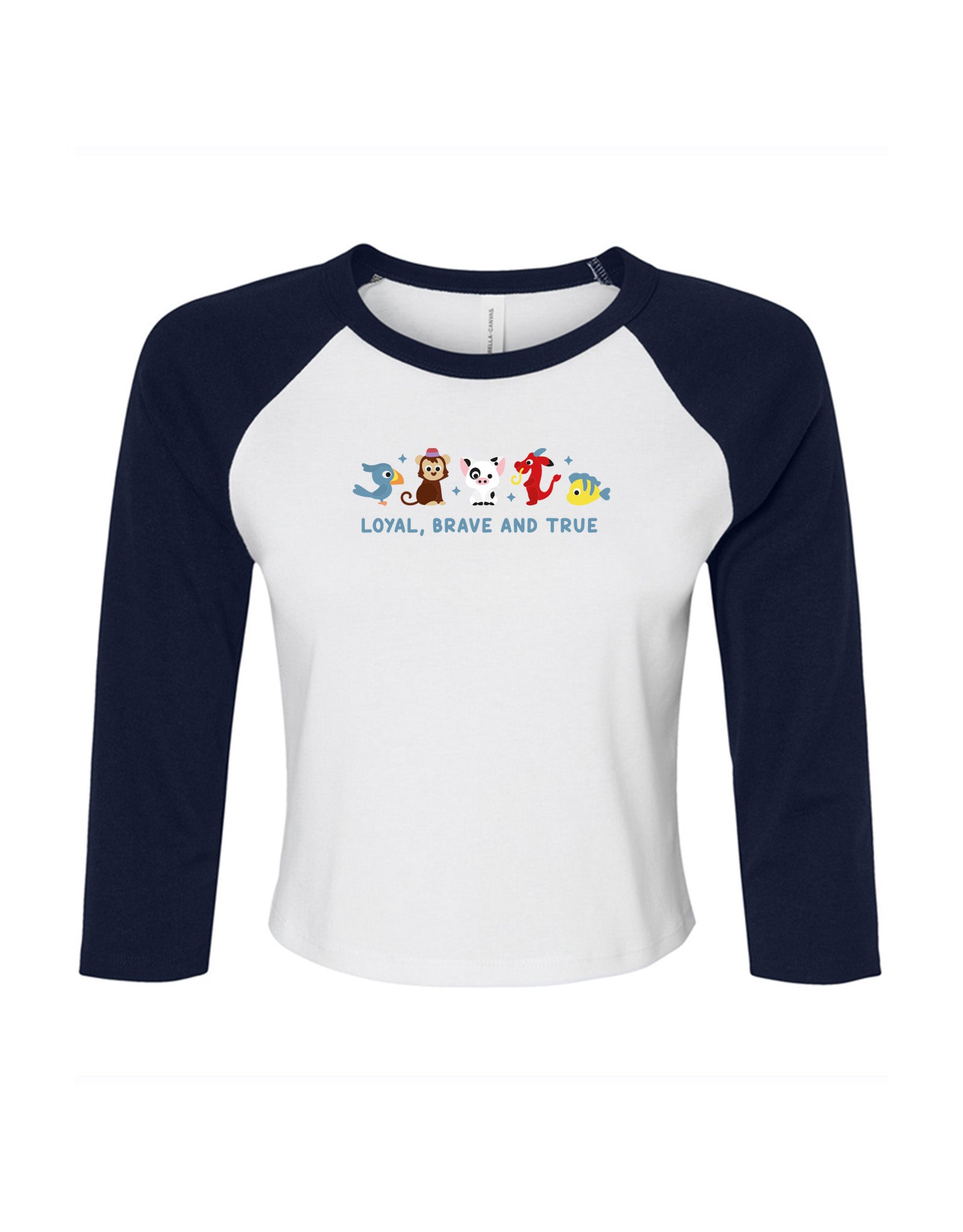 Sidekicks Embroidered Micro Rib 3/4 Sleeve Tee