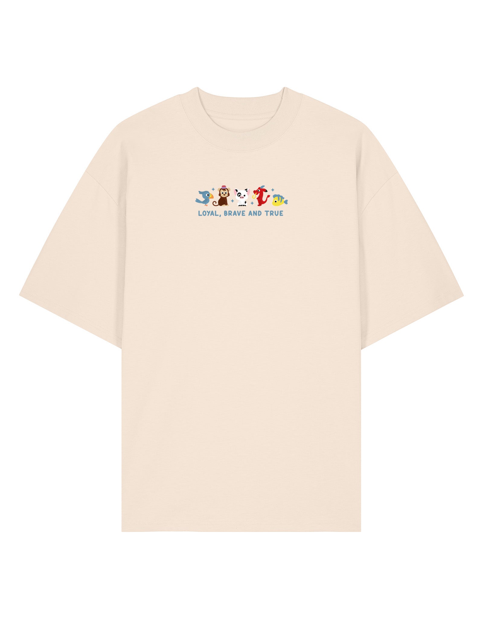 Sidekicks Embroidered Oversized Organic Cotton Tee