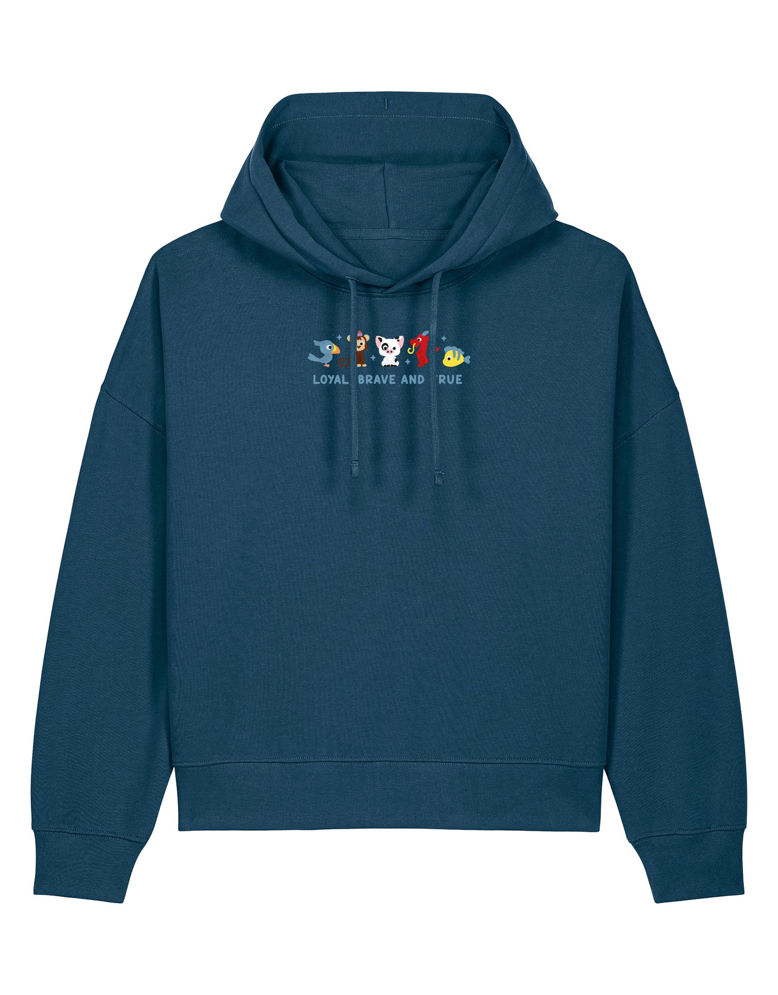 Sidekicks Embroidered Boxy Organic Cotton Hoodie