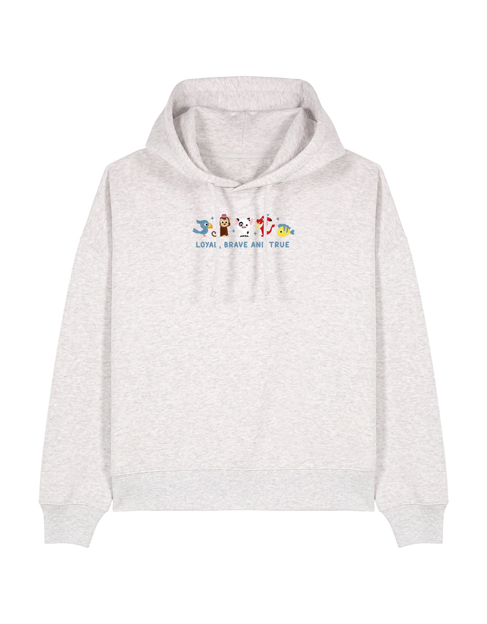 Sidekicks Embroidered Boxy Organic Cotton Hoodie