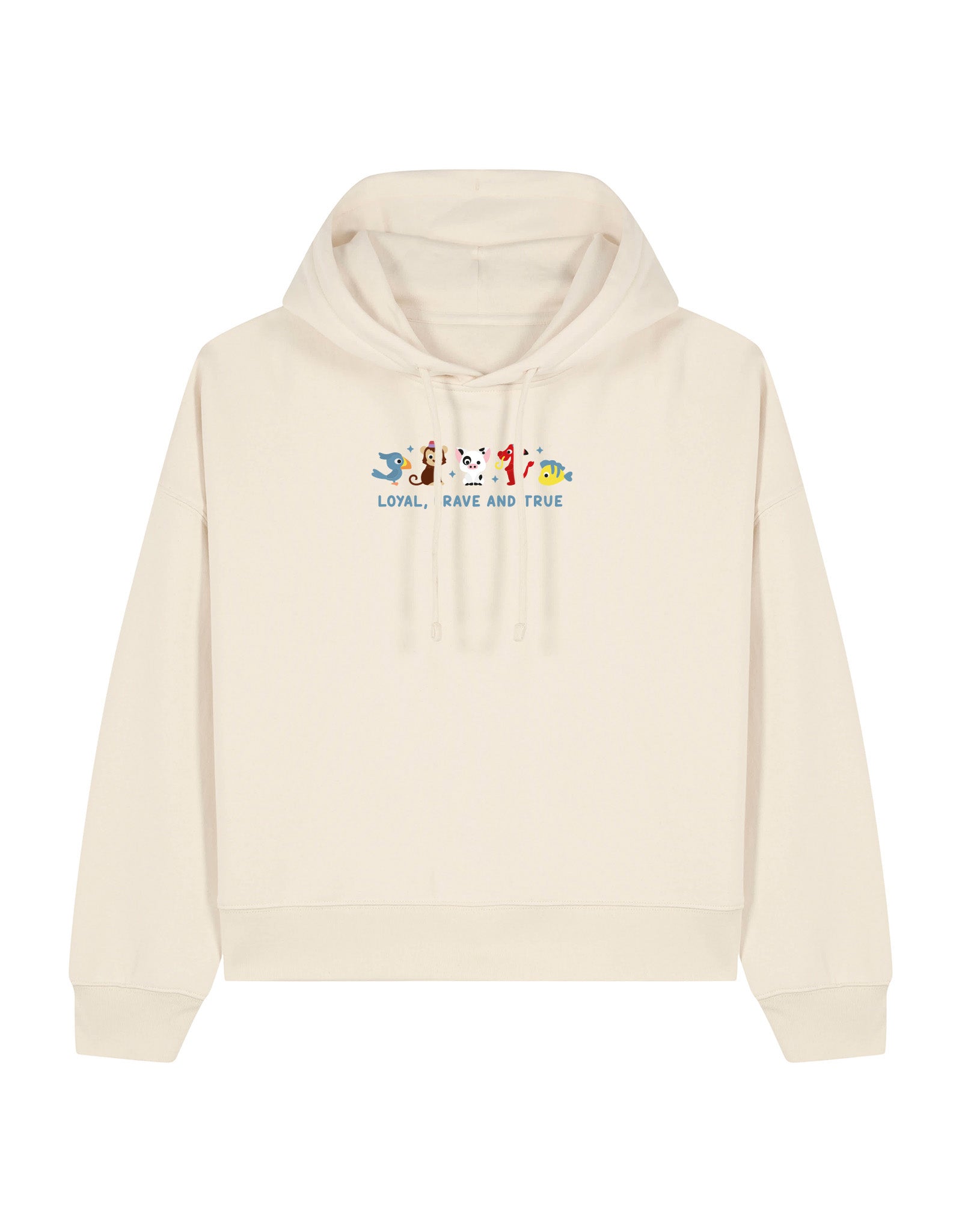 Sidekicks Embroidered Boxy Organic Cotton Hoodie