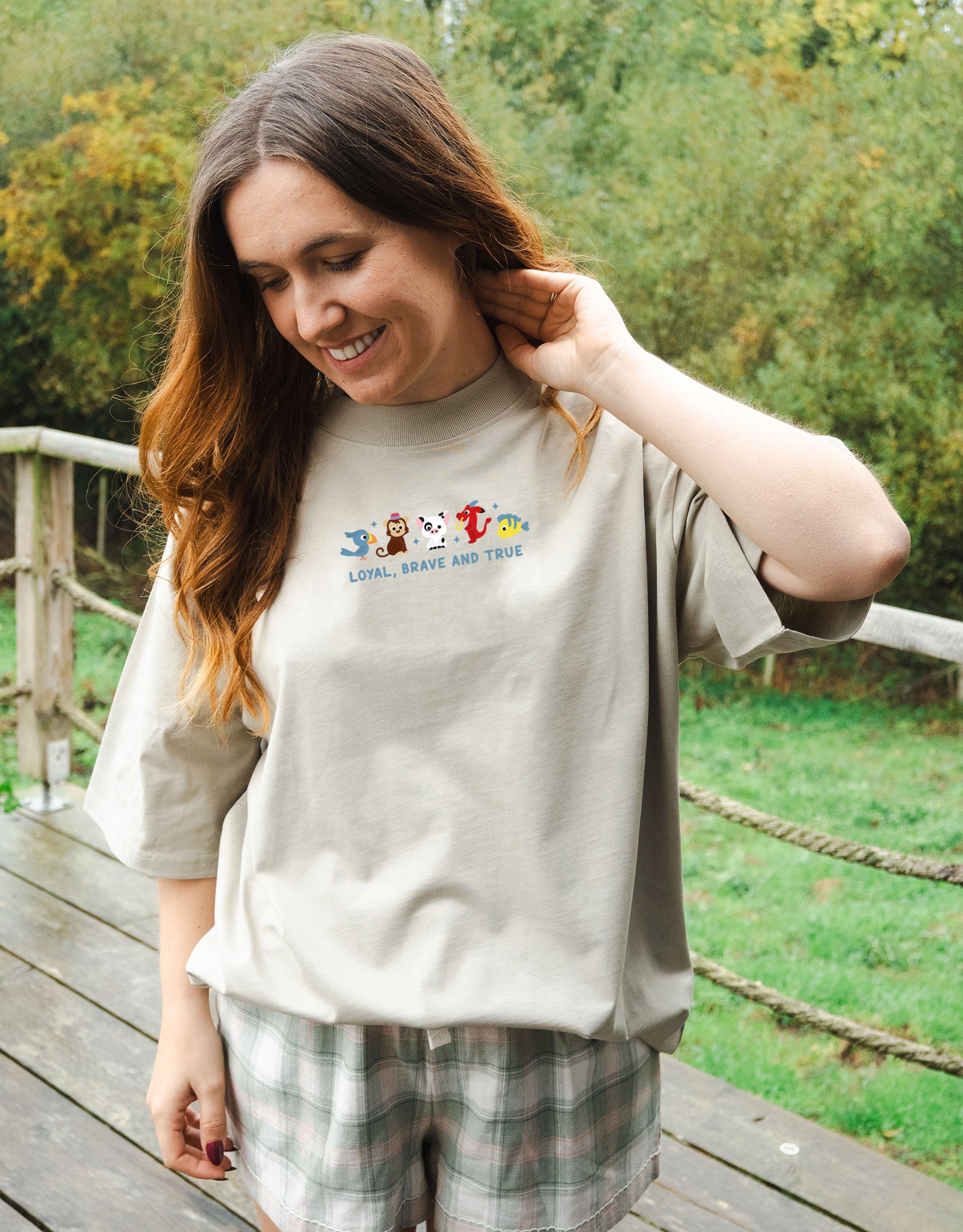 Sidekicks Embroidered Oversized Organic Cotton Tee