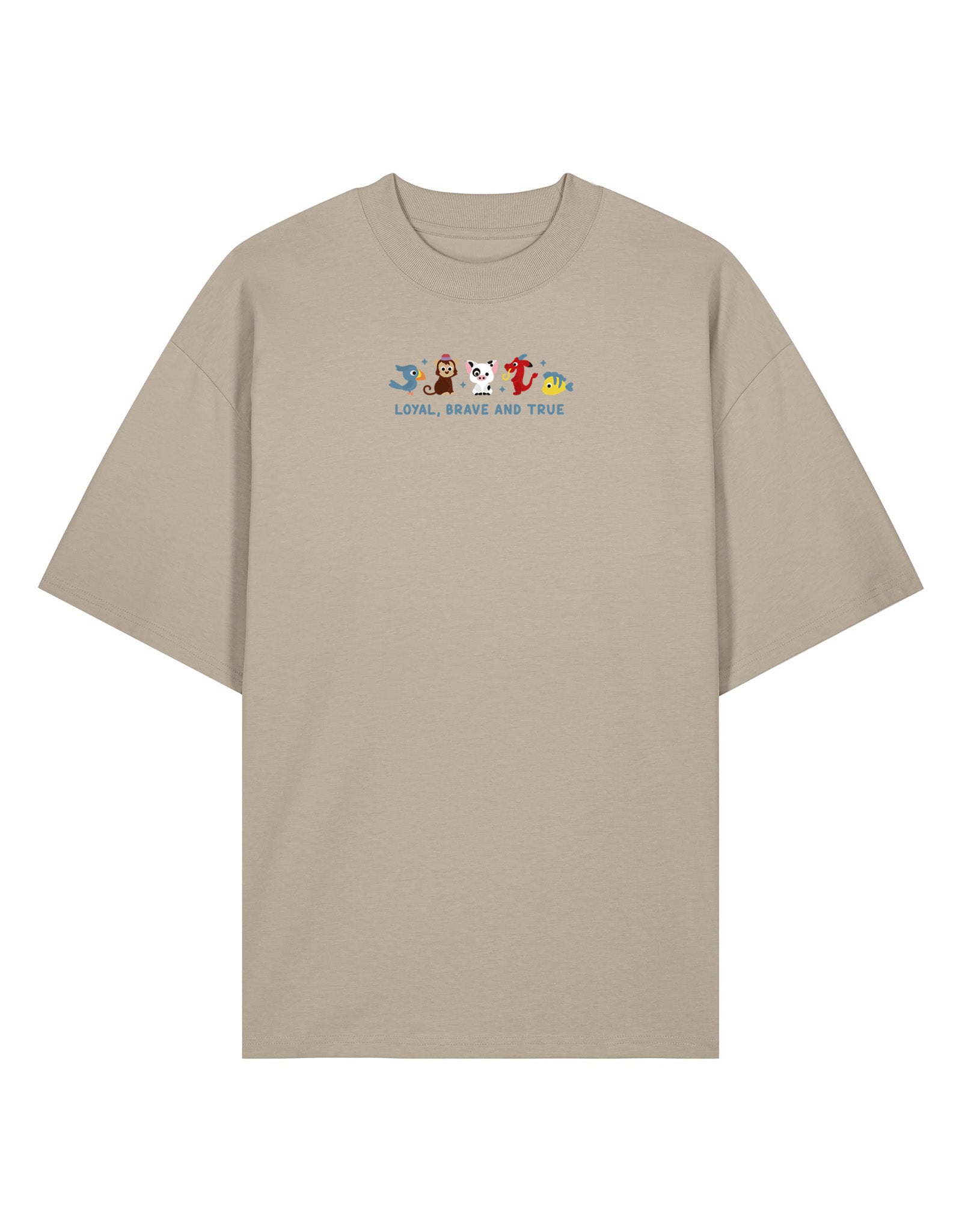 Sidekicks Embroidered Oversized Organic Cotton Tee