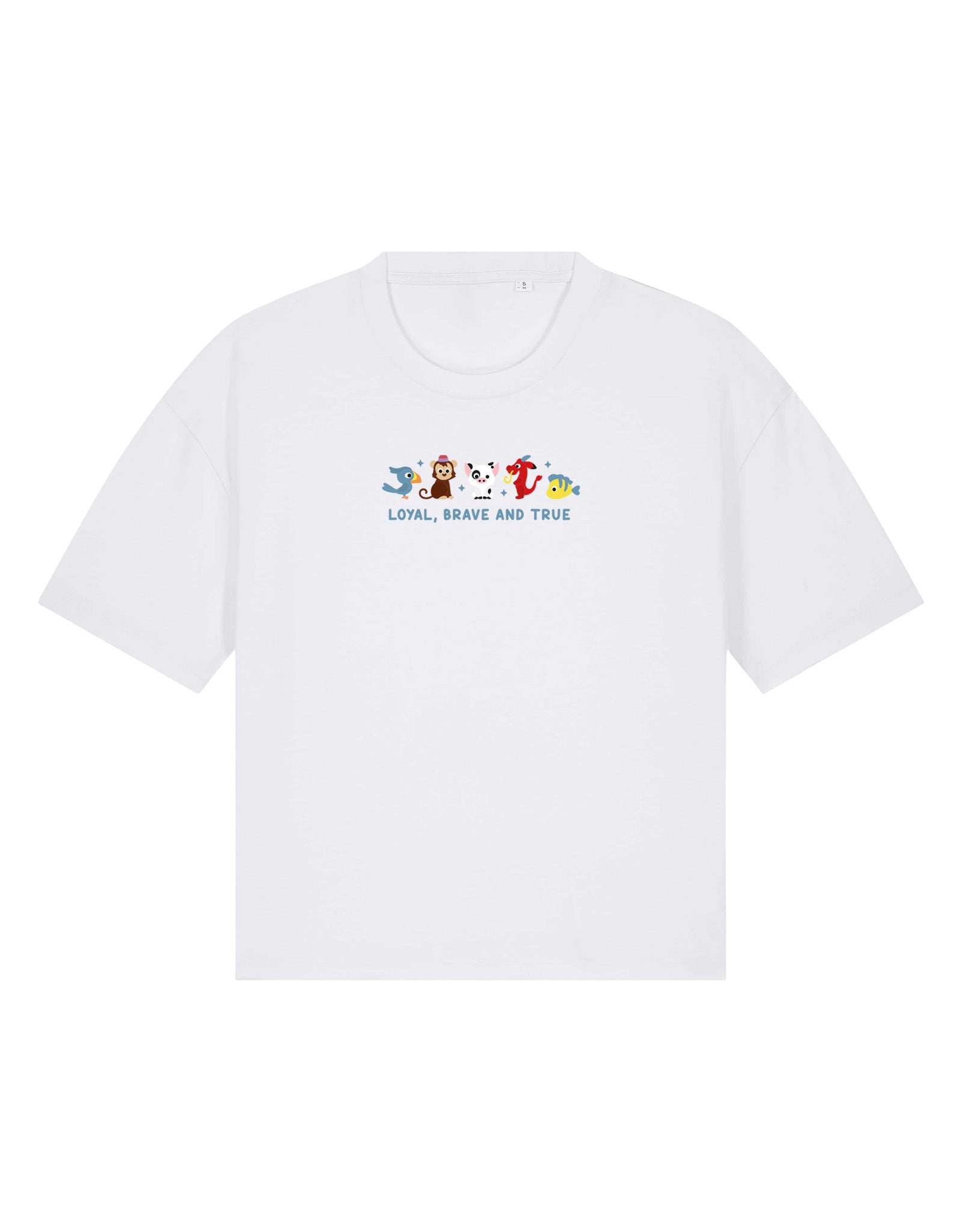 Sidekicks Embroidered Boxy Organic Cotton Tee