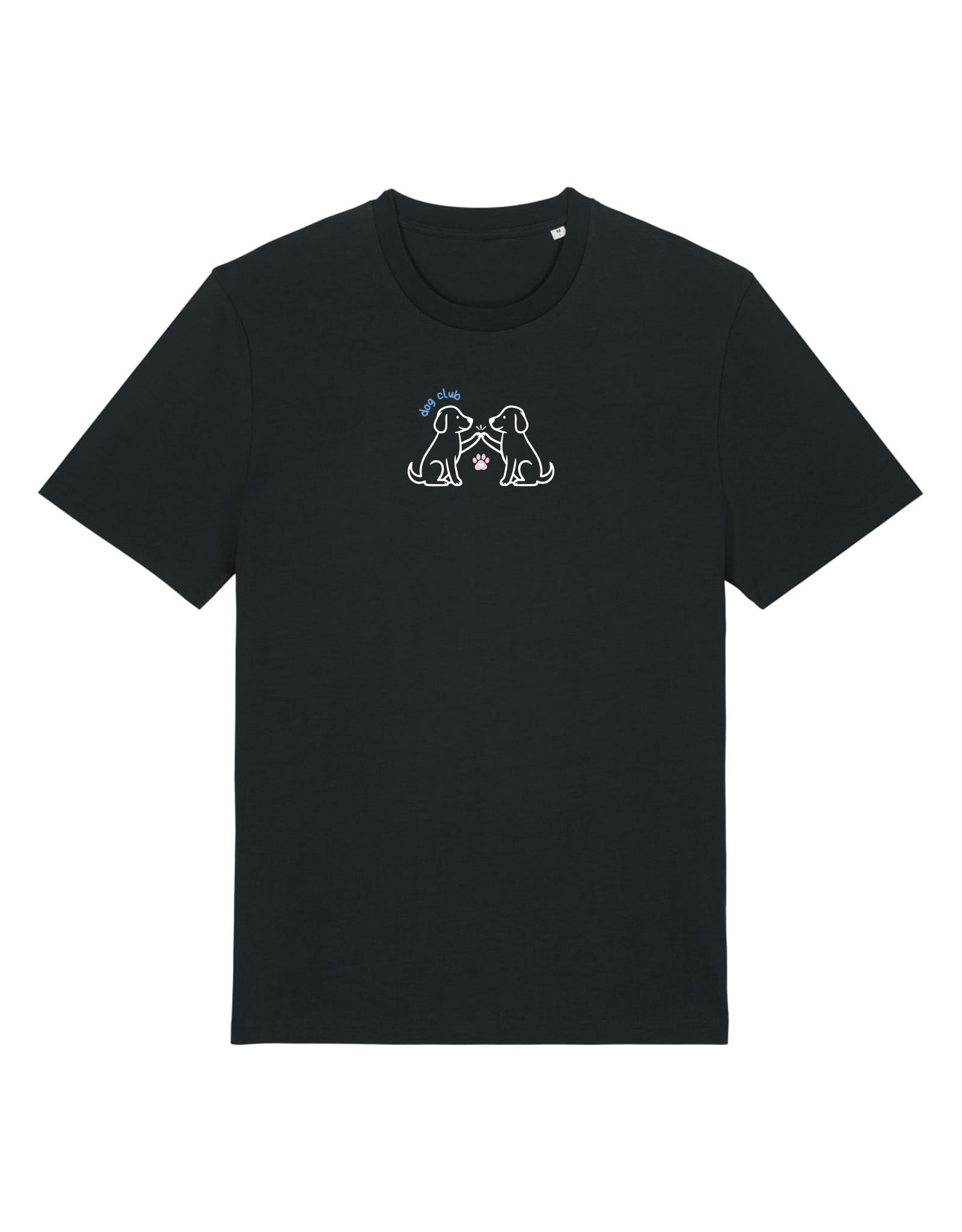Dog Club Embroidered Organic Cotton T-Shirt