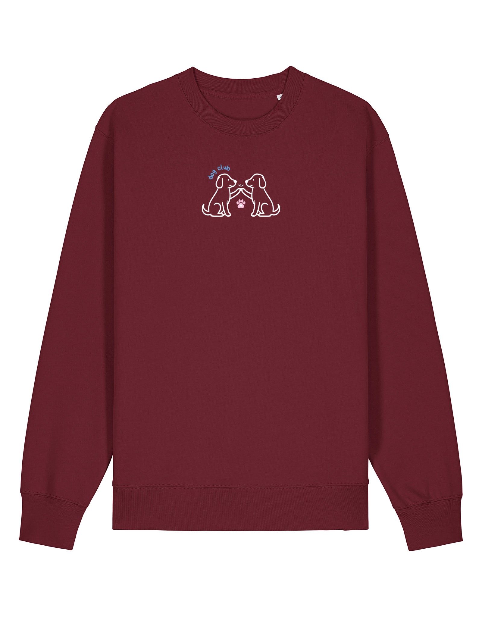 Dog Club Embroidered Organic Cotton Sweatshirt