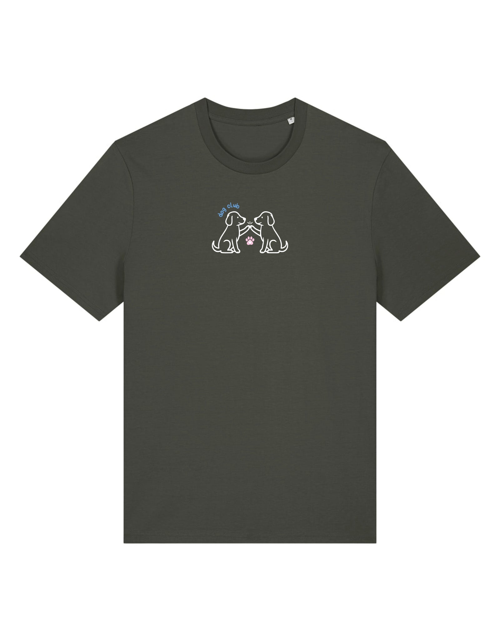 Dog Club Embroidered Organic Cotton T-Shirt