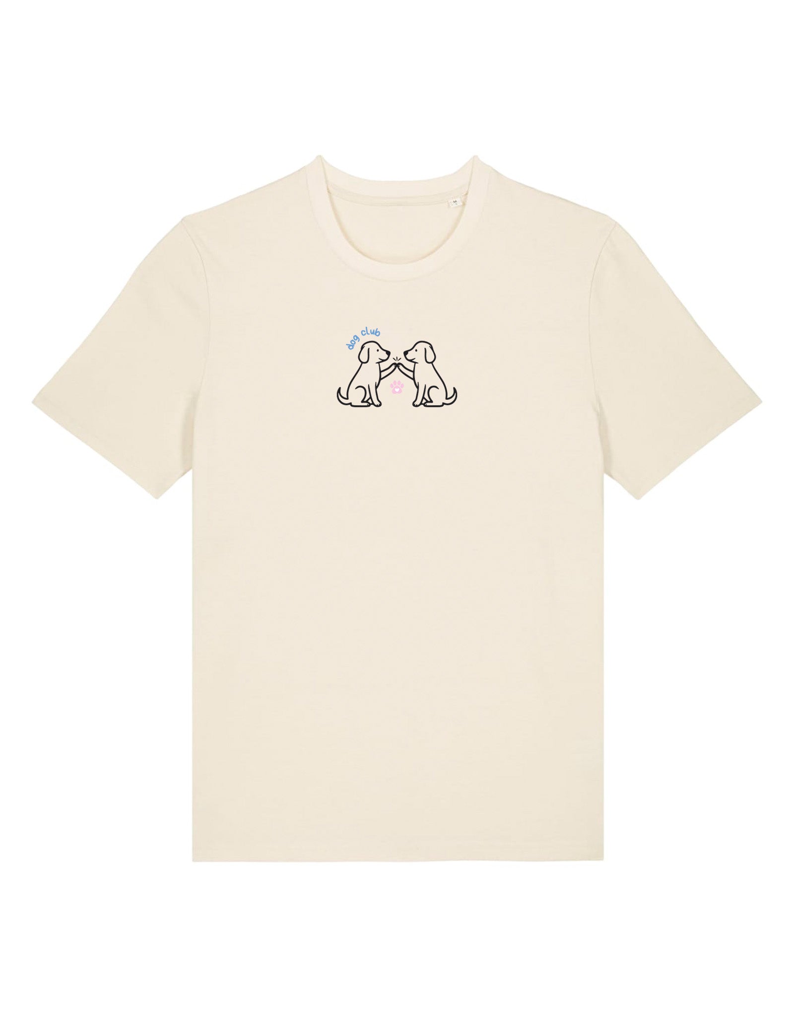 Dog Club Embroidered Organic Cotton T-Shirt