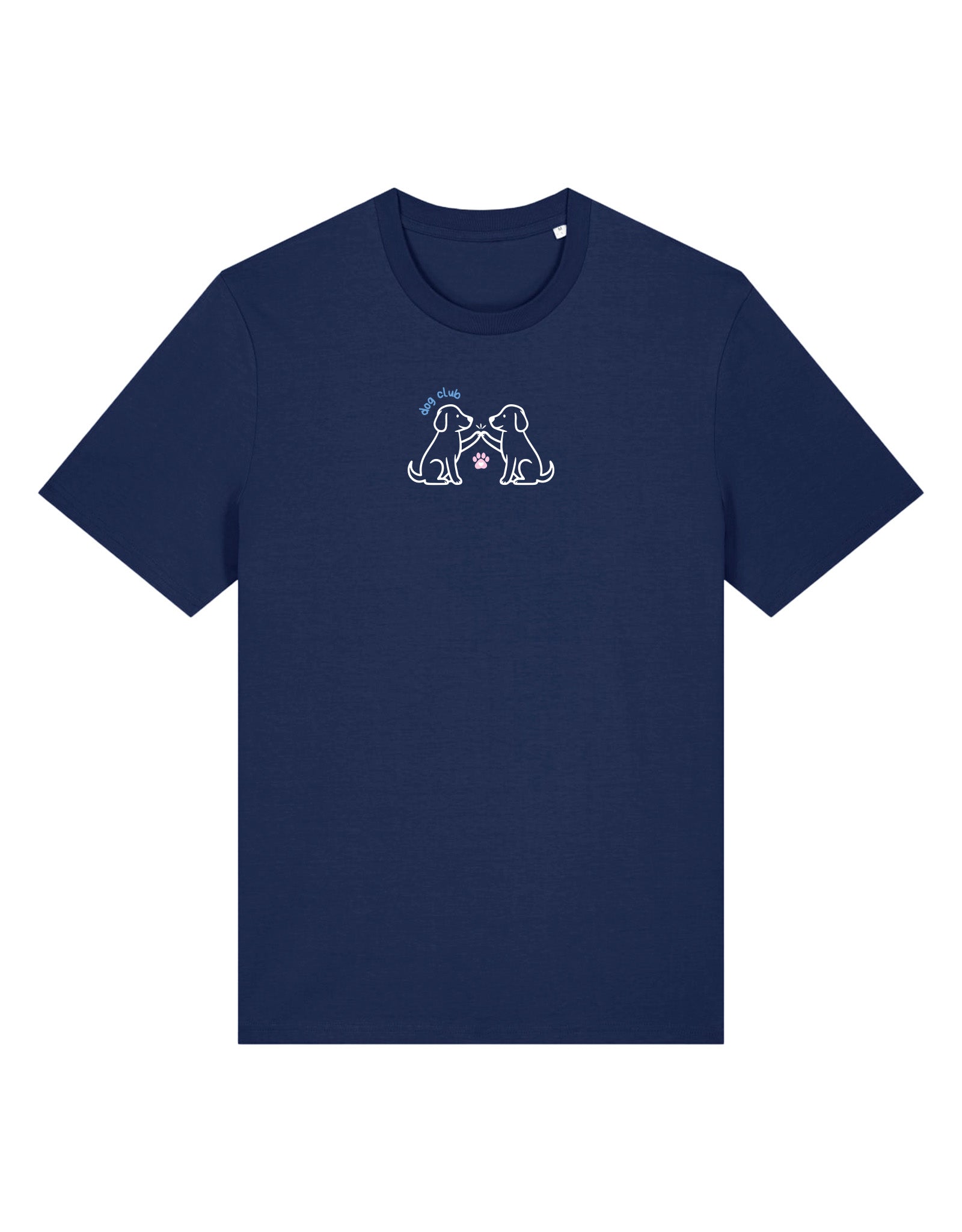 Dog Club Embroidered Organic Cotton T-Shirt