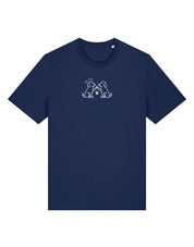 Dog Club Embroidered Organic Cotton T-Shirt