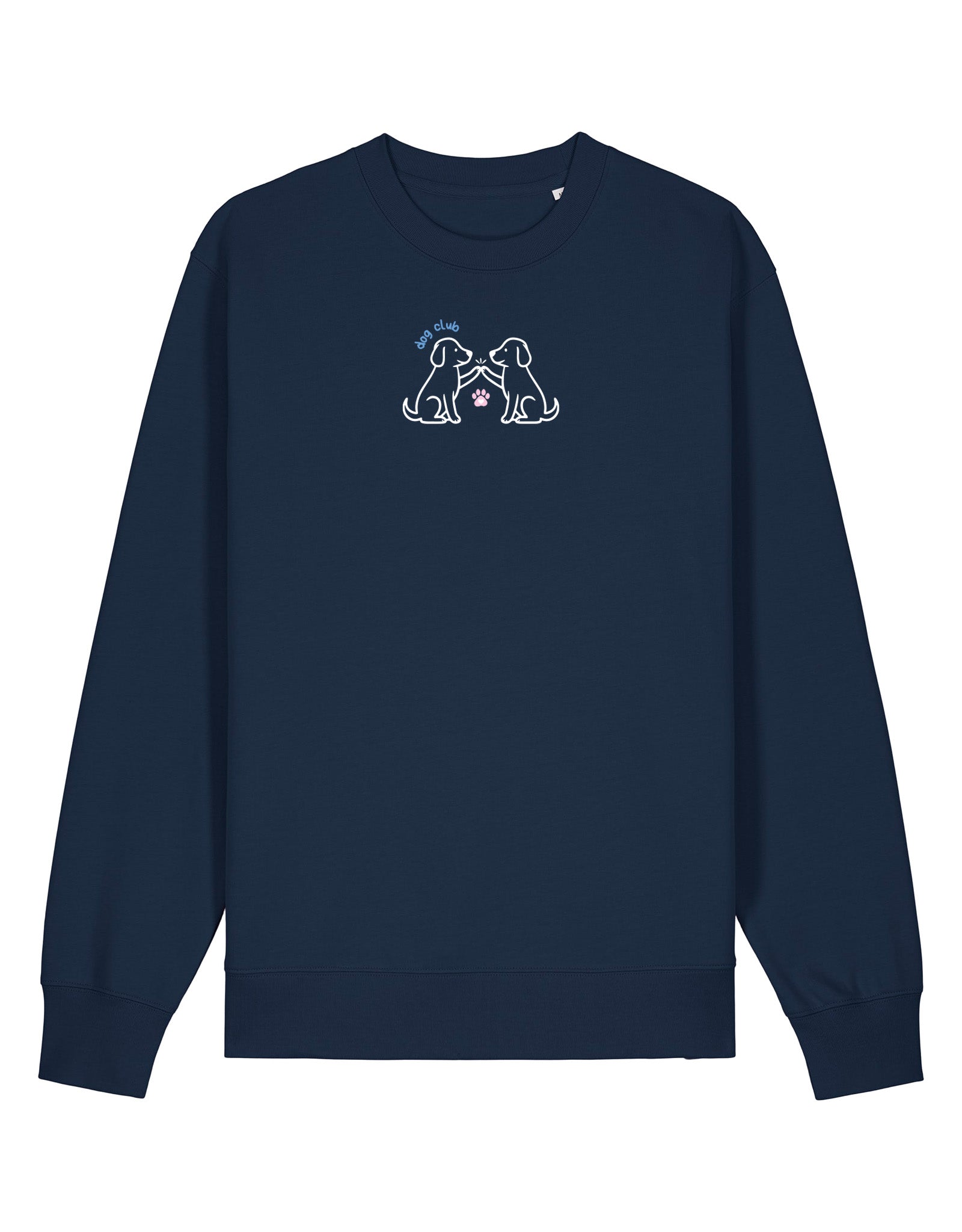 Dog Club Embroidered Organic Cotton Sweatshirt