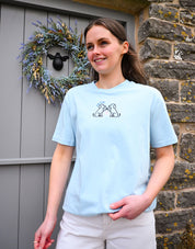 Dog Club Embroidered Organic Cotton T-Shirt