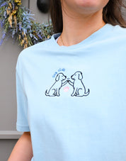 Dog Club Embroidered Organic Cotton T-Shirt