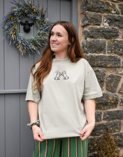 Dog Club Embroidered Oversized Organic Cotton Tee