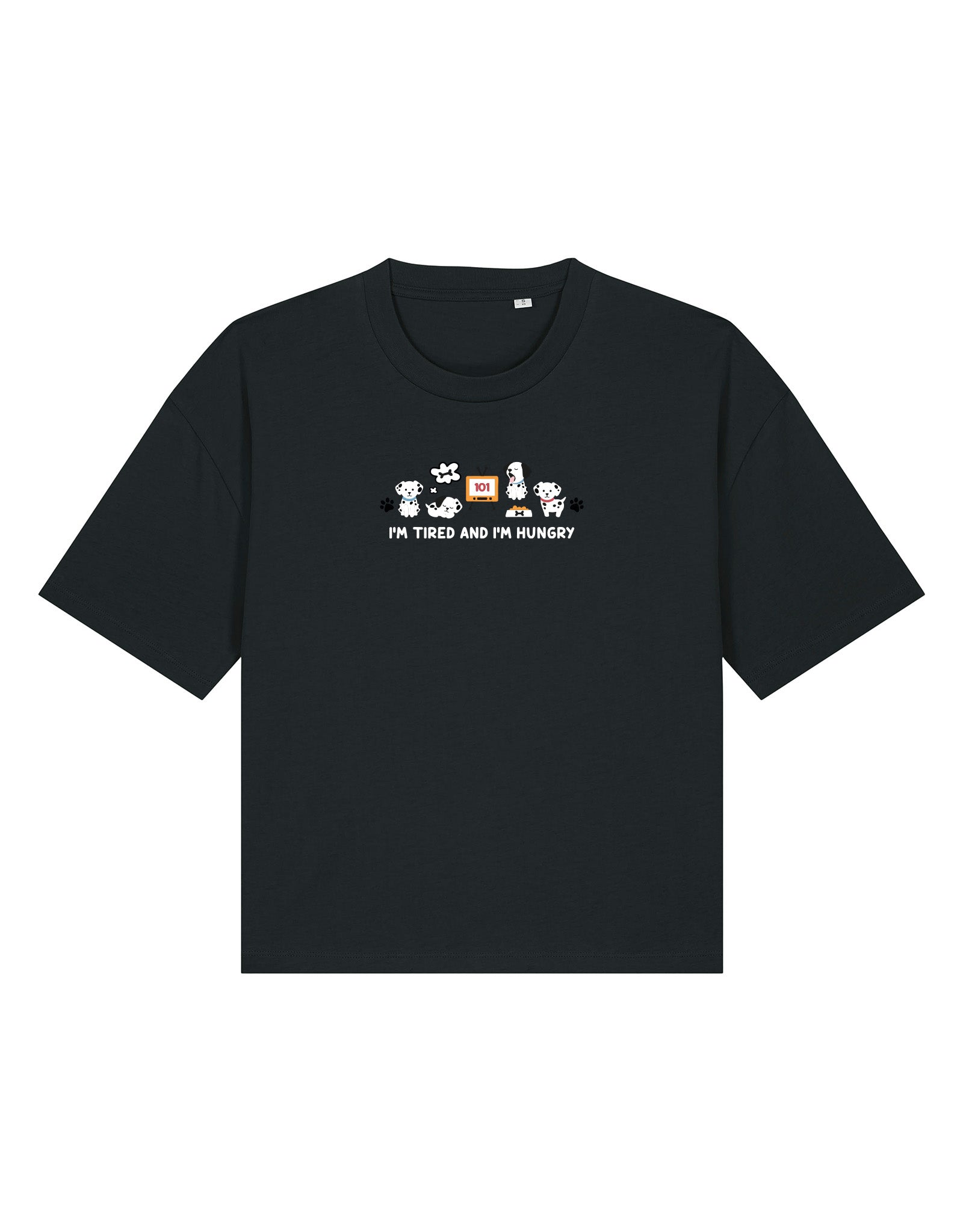 Dogs Embroidered Boxy Organic Cotton Tee