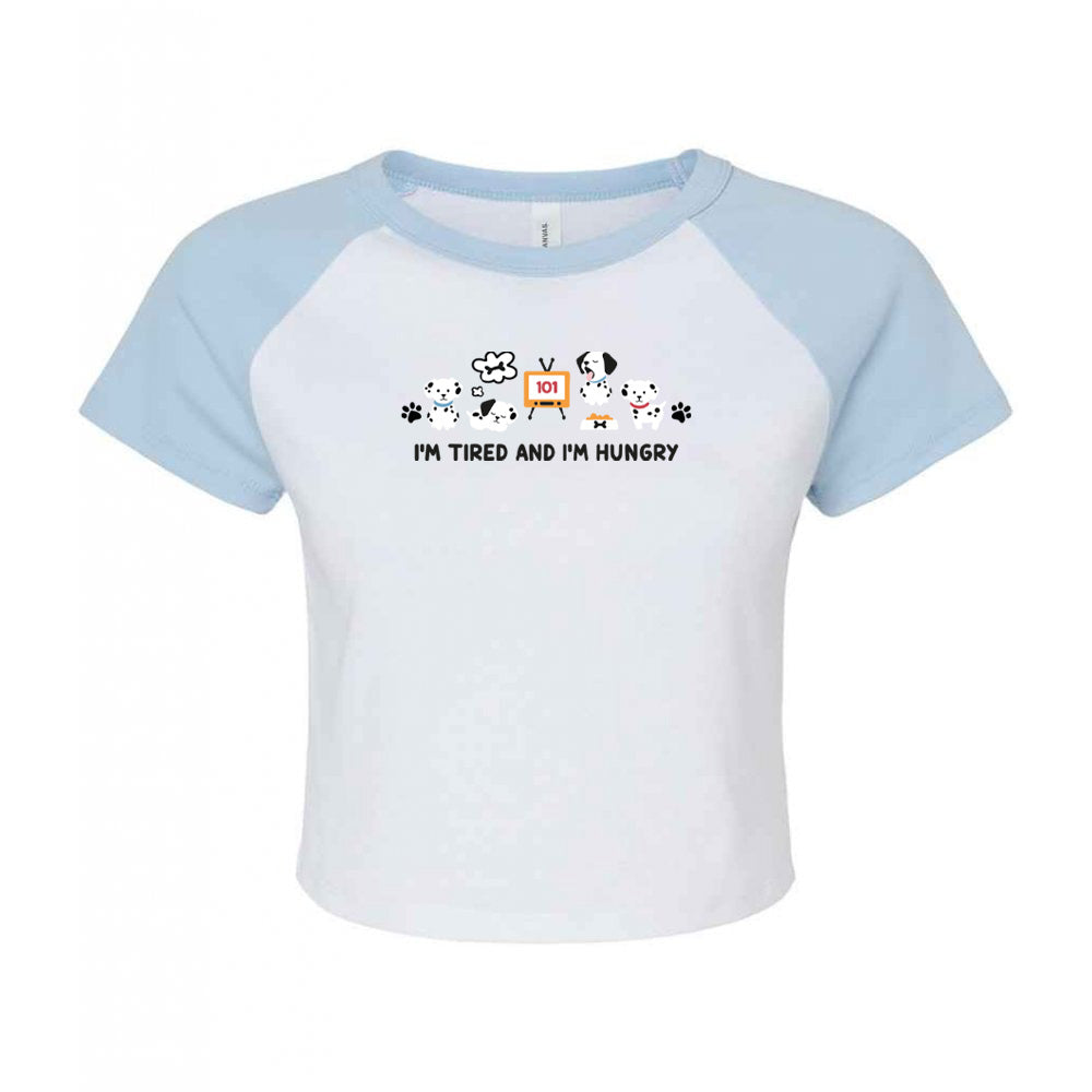 Dogs Embroidered Micro Rib Baby Tee