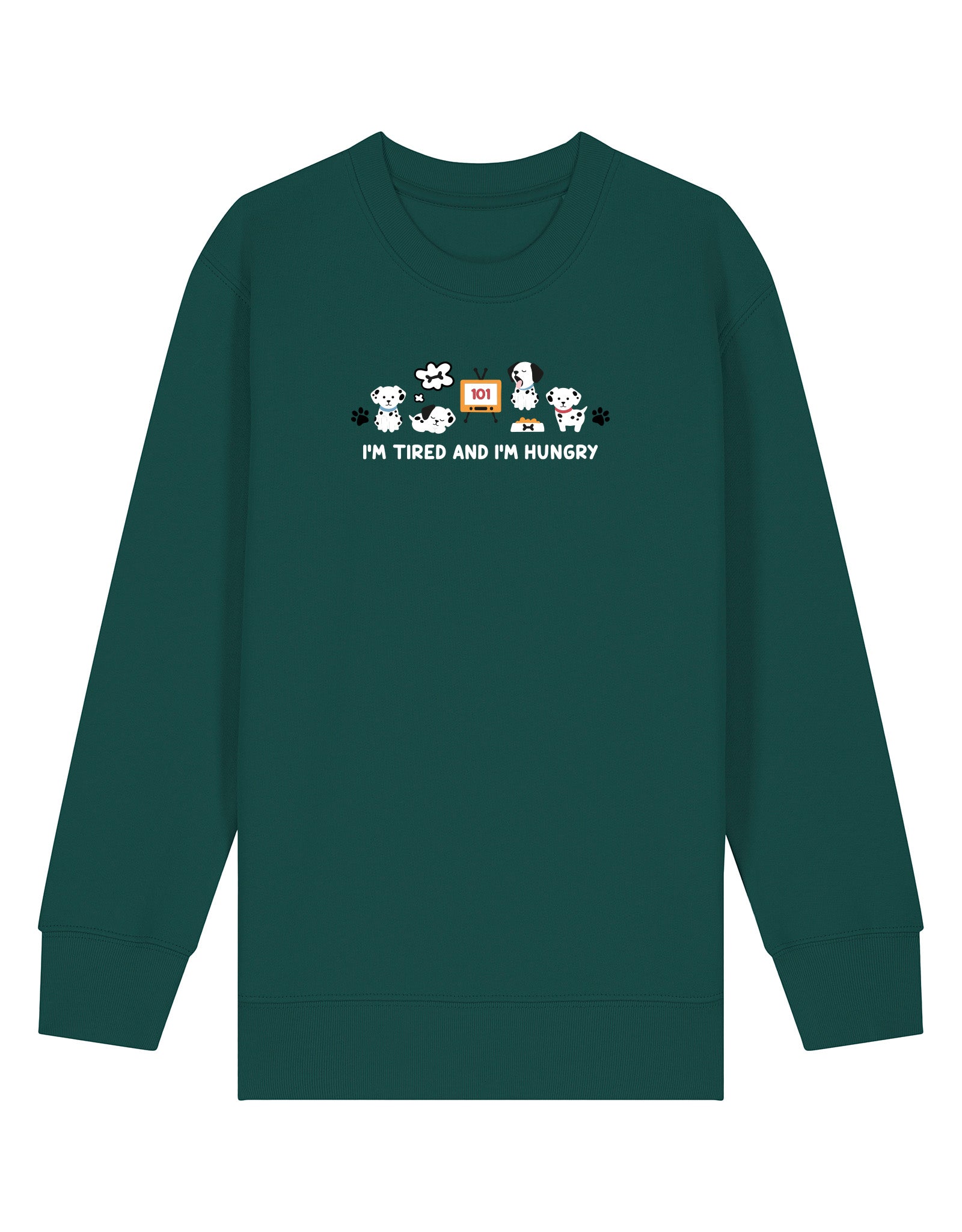 Dogs Embroidered Organic Cotton Childrens Sweatshirt