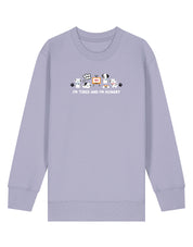 Dogs Embroidered Organic Cotton Childrens Sweatshirt