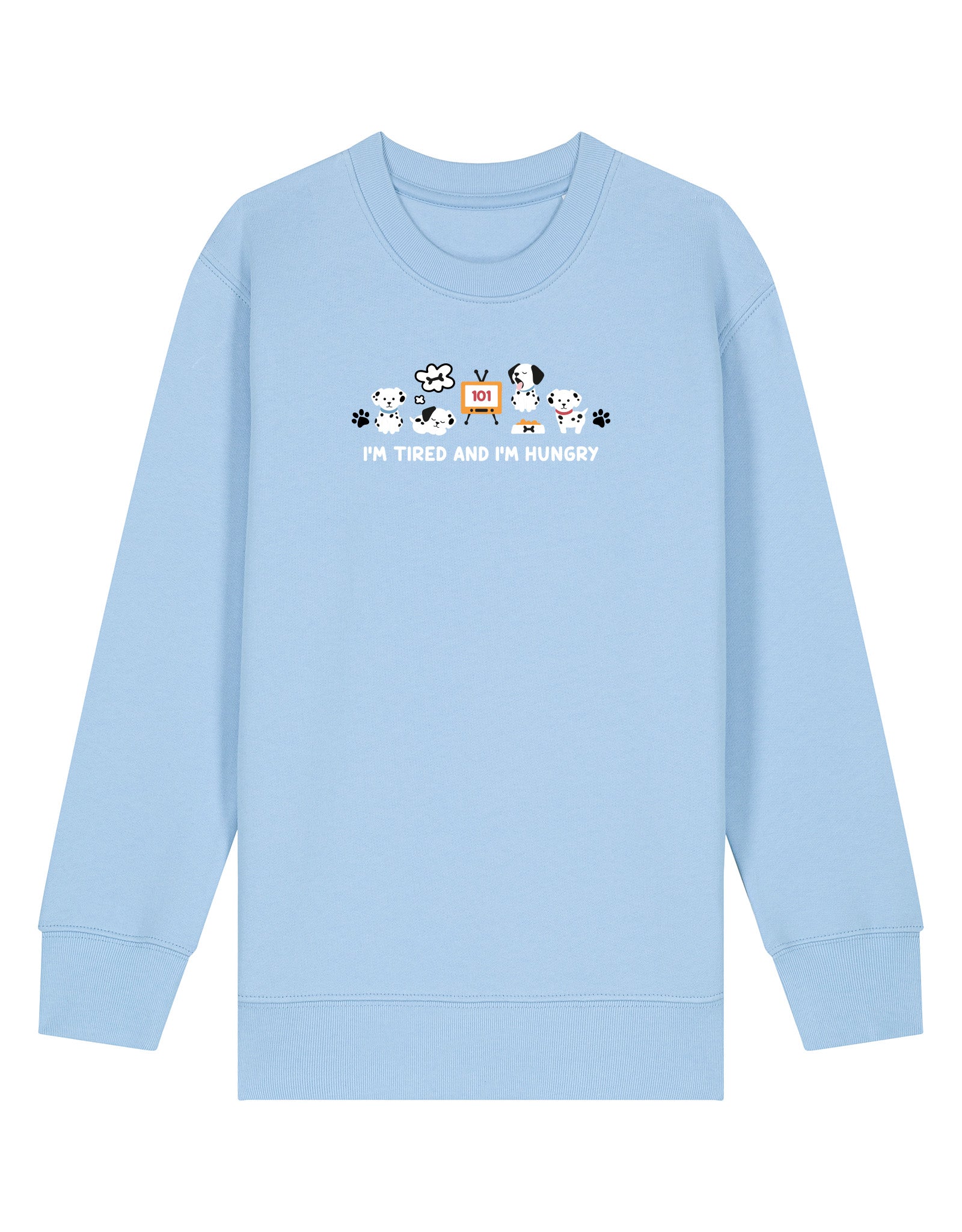 Dogs Embroidered Organic Cotton Childrens Sweatshirt