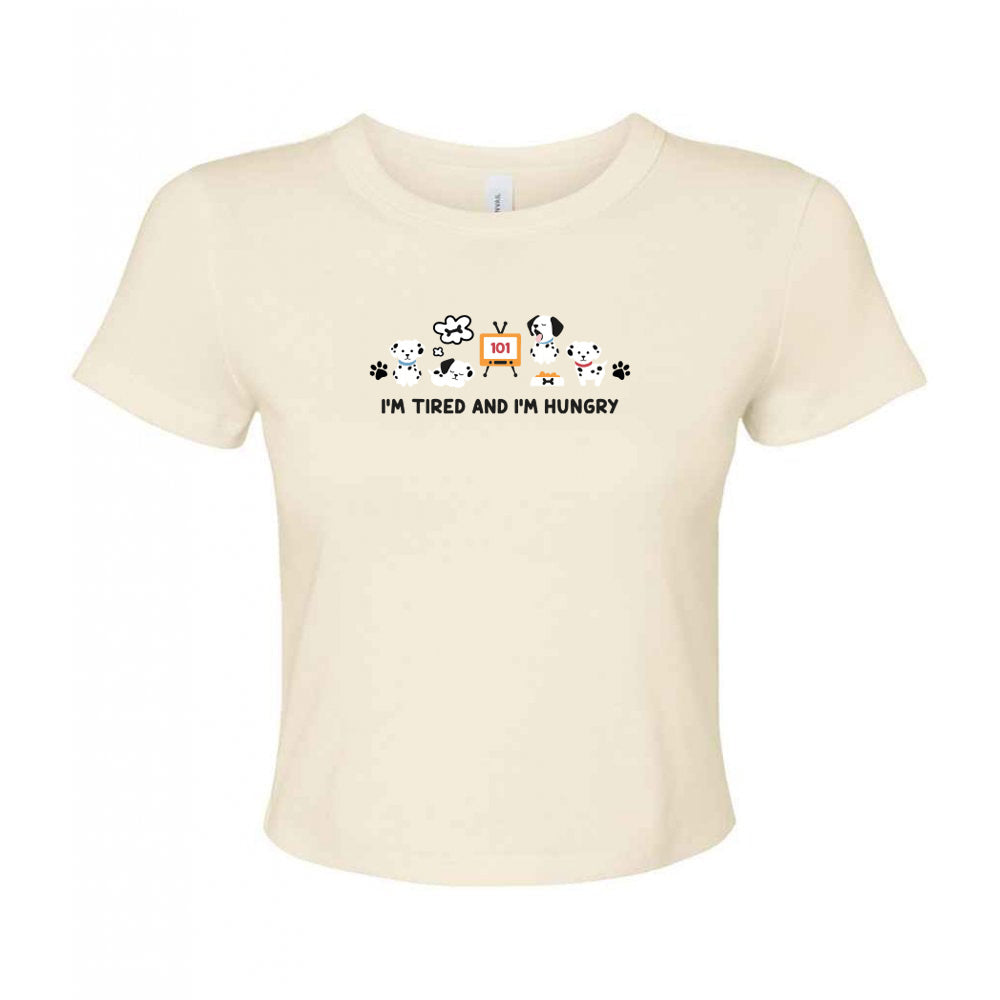 Dogs Embroidered Micro Rib Baby Tee