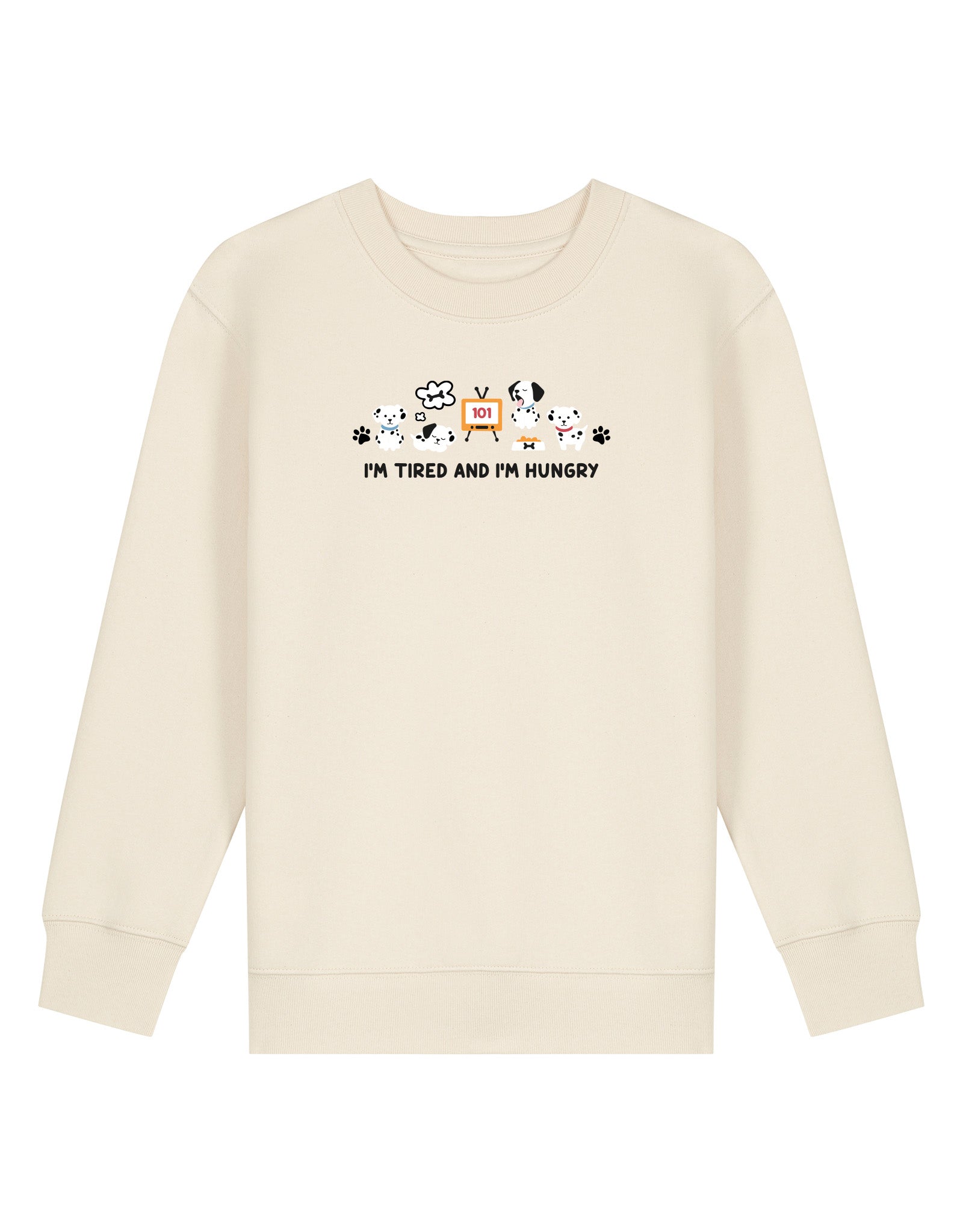 Dogs Embroidered Organic Cotton Childrens Sweatshirt