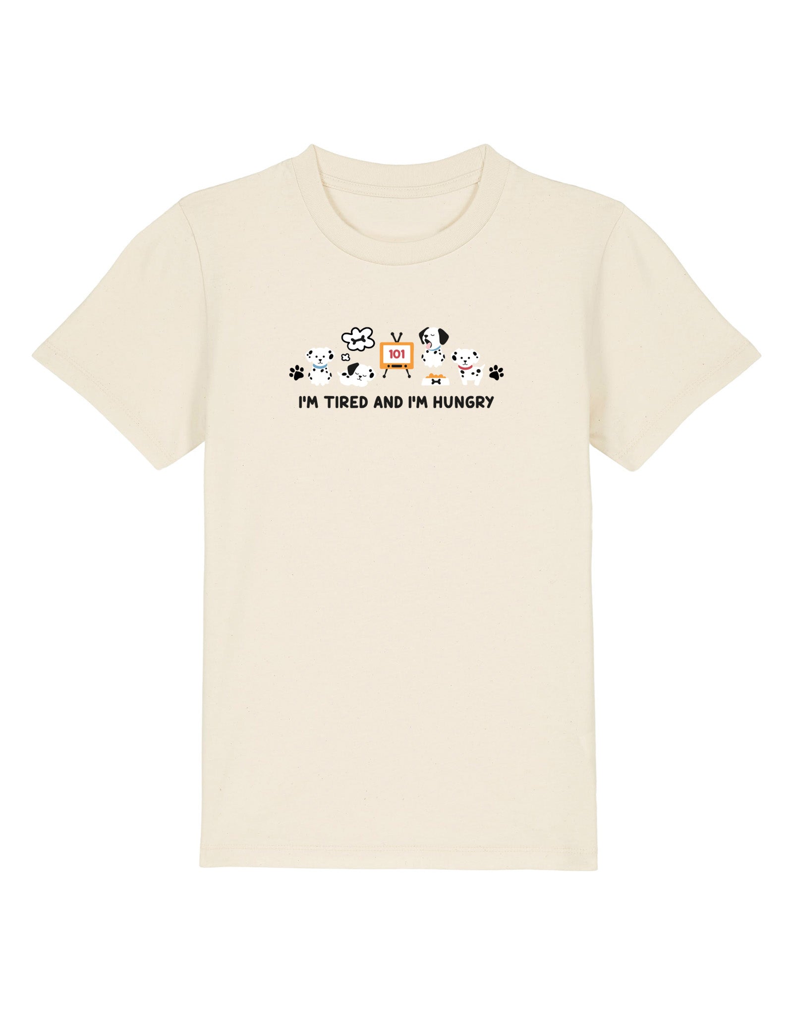 Dogs Embroidered Organic Cotton Childrens T-Shirt