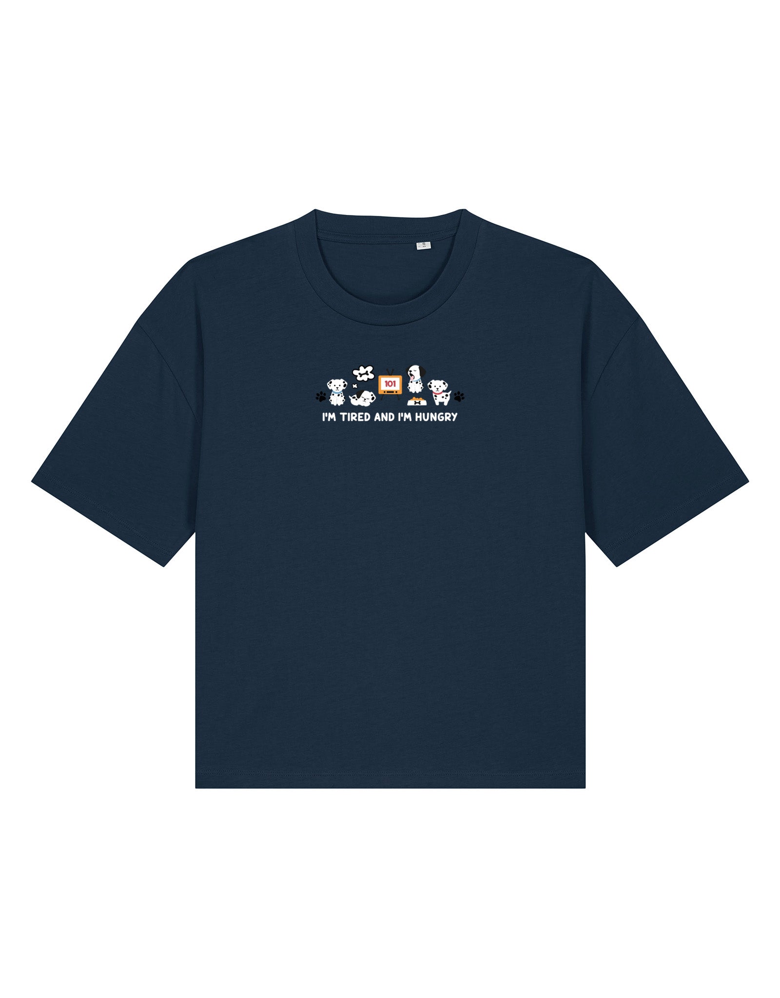 Dogs Embroidered Boxy Organic Cotton Tee