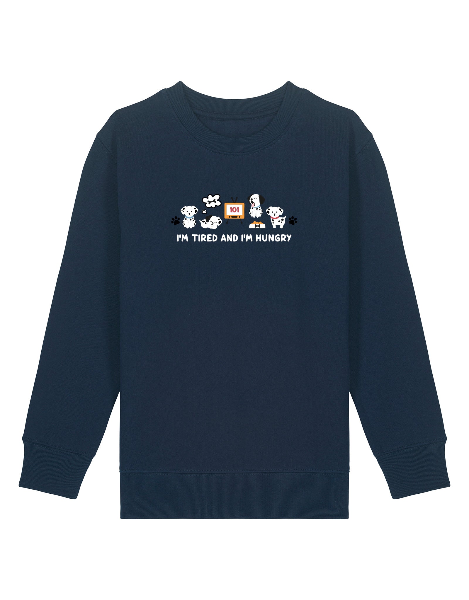 Dogs Embroidered Organic Cotton Childrens Sweatshirt