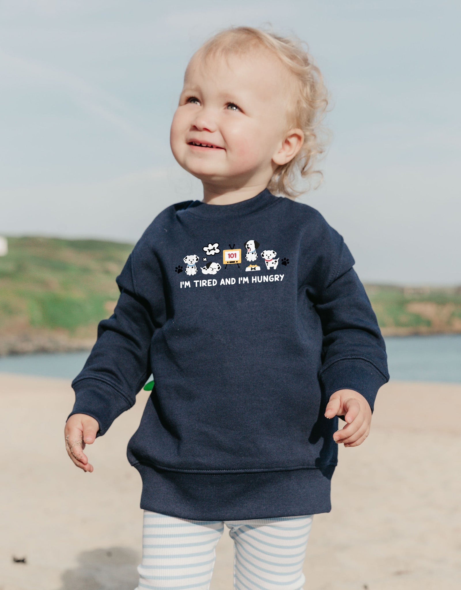 Dogs Embroidered Organic Cotton Childrens Sweatshirt