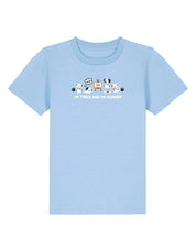 Dogs Embroidered Organic Cotton Childrens T-Shirt