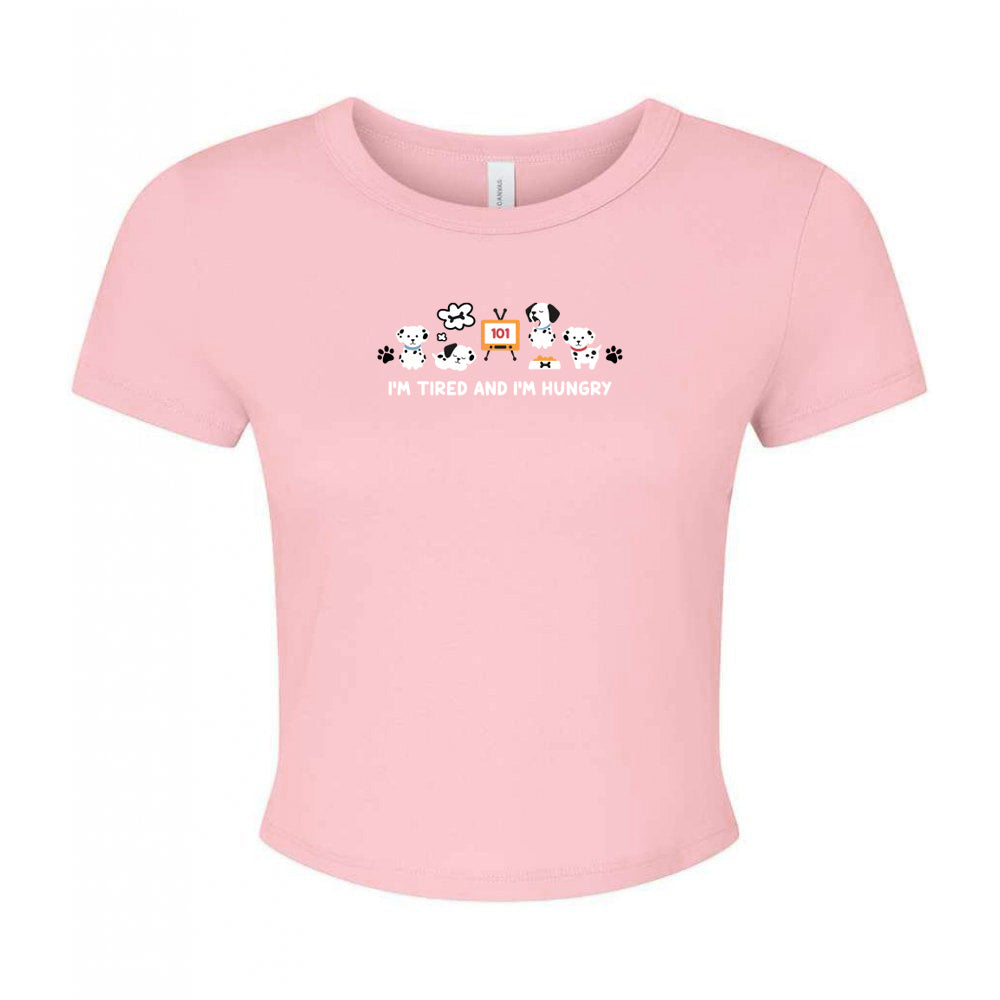 Dogs Embroidered Micro Rib Baby Tee