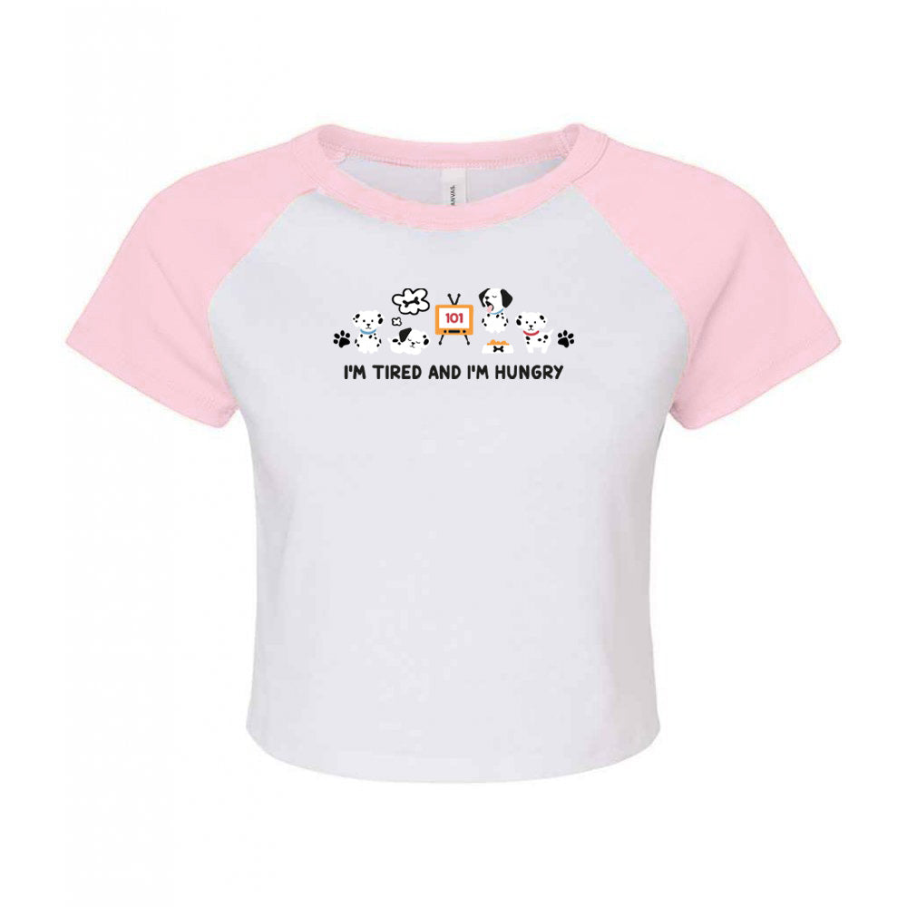 Dogs Embroidered Micro Rib Baby Tee