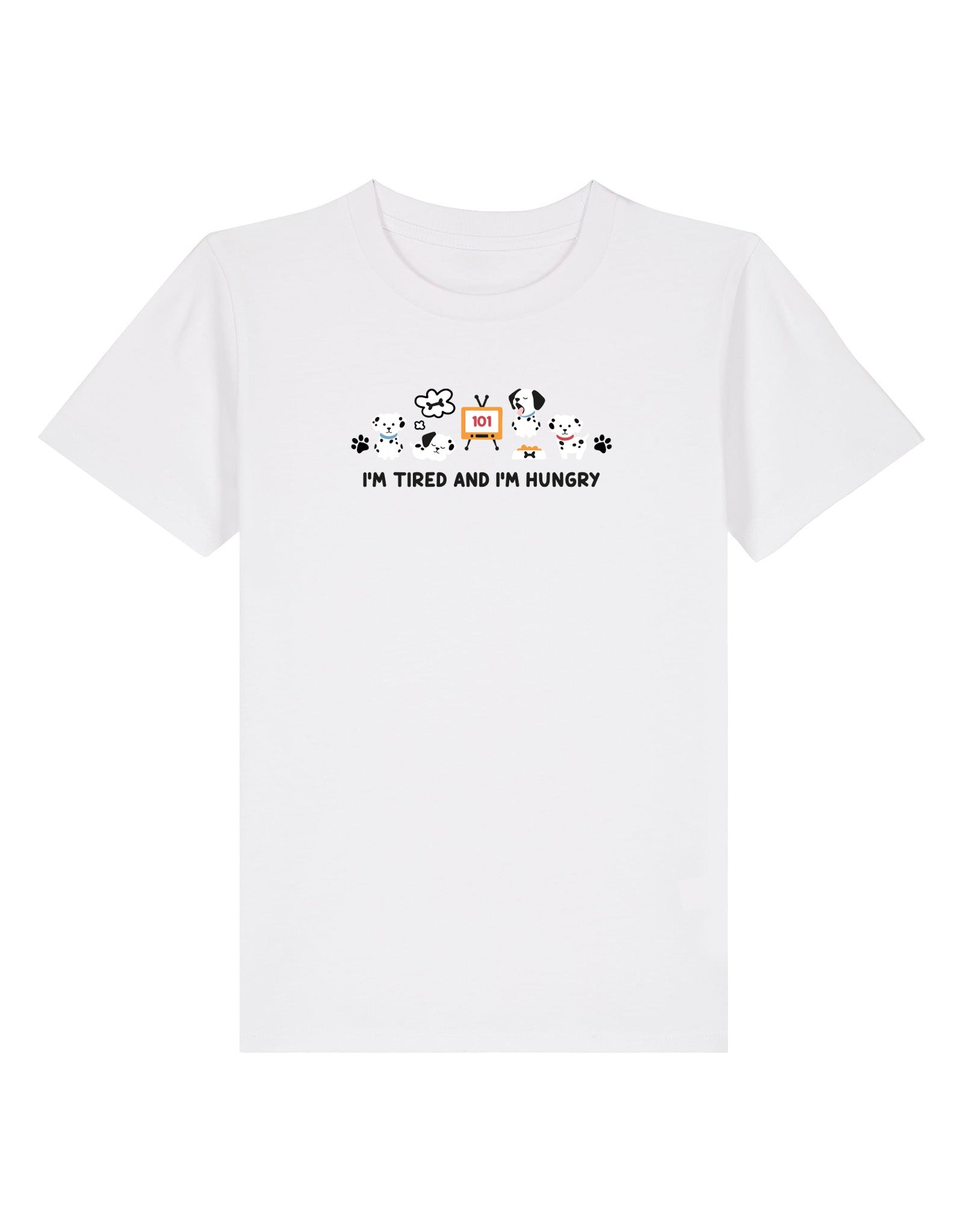 Dogs Embroidered Organic Cotton Childrens T-Shirt