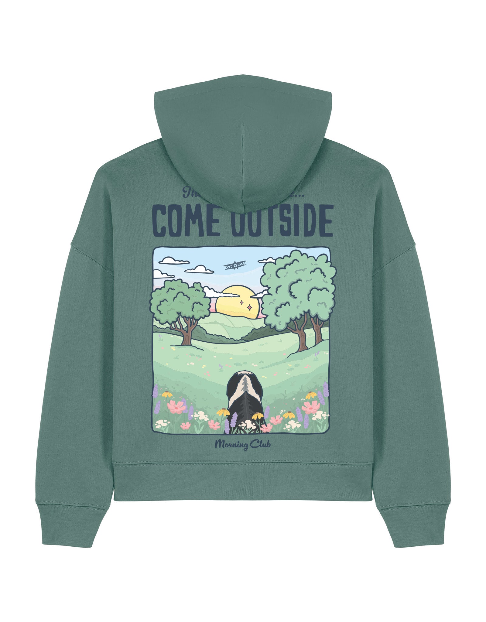 Come Outside Boxy Organic Cotton Hoodie
