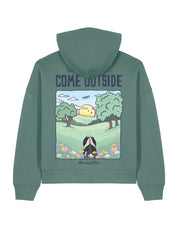 Come Outside Boxy Organic Cotton Hoodie