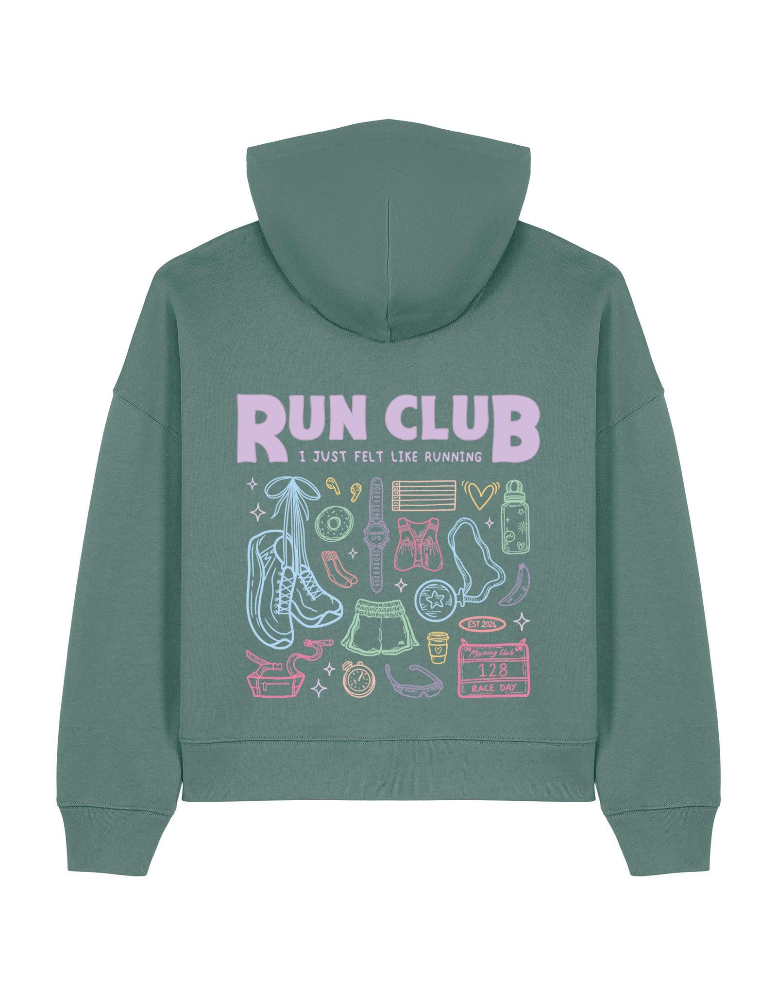 Run Club Boxy Organic Cotton Hoodie