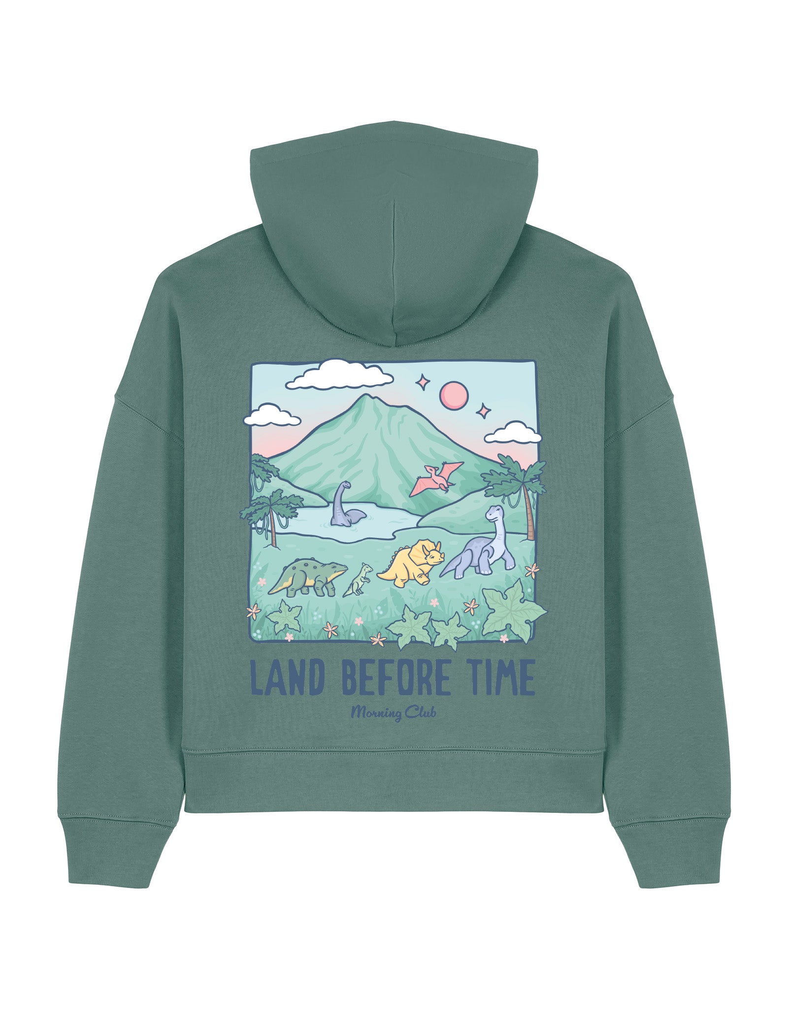 Dinosaurs Boxy Organic Cotton Hoodie