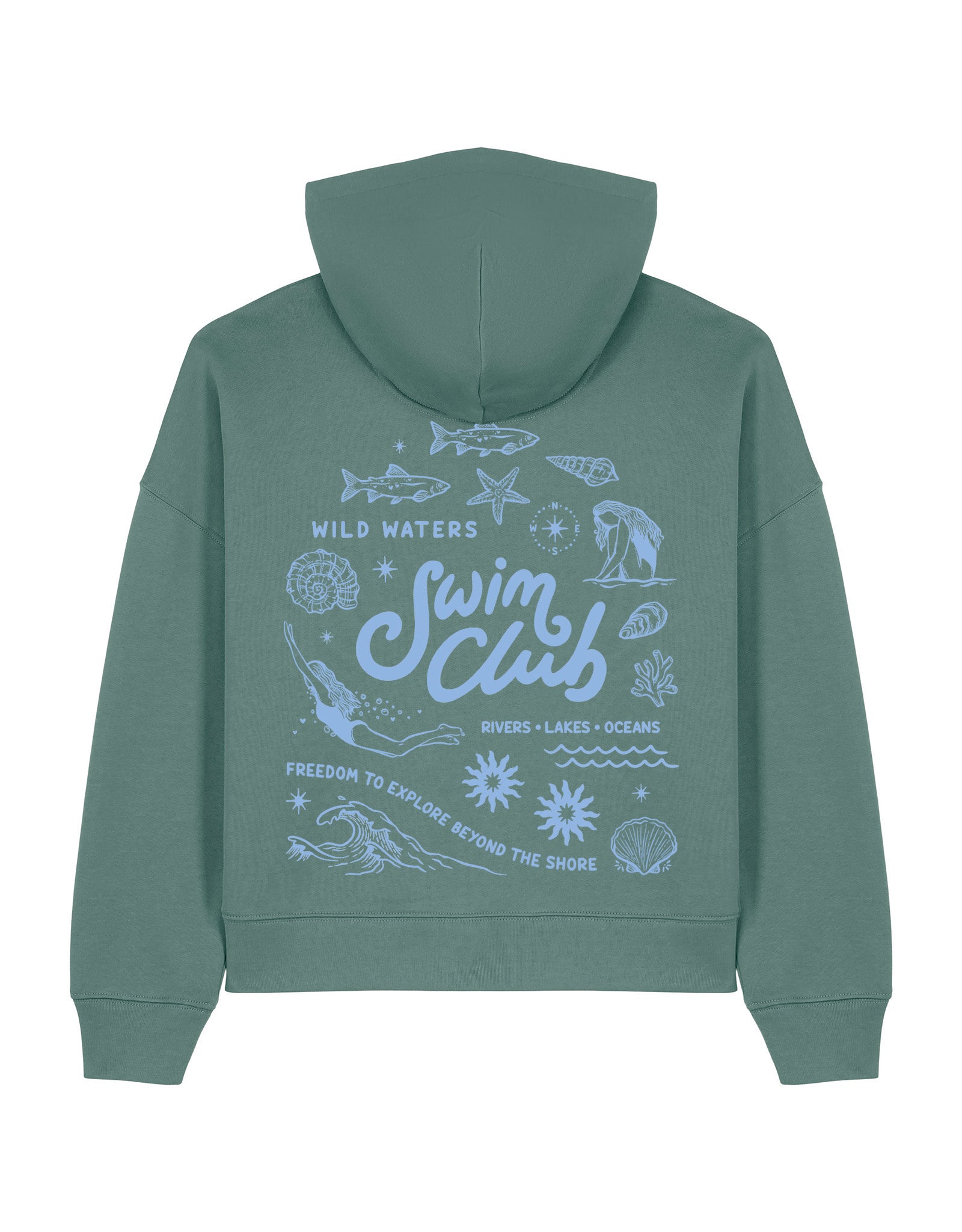 Swim Club Boxy Organic Cotton Hoodie