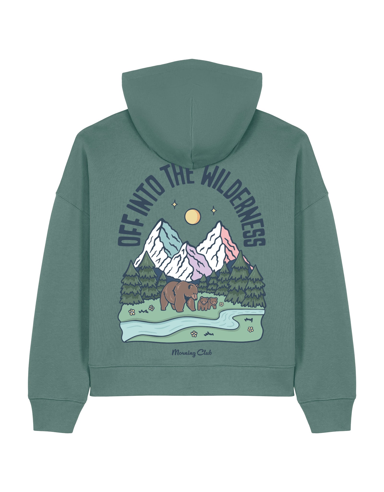 Into The Wilderness Boxy Organic Cotton Hoodie