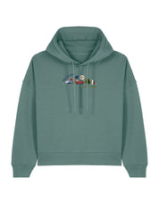 Forks Embroidered Boxy Organic Cotton Hoodie