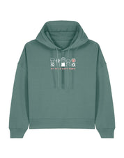 My Pals Have Paws Embroidered Boxy Organic Cotton Hoodie