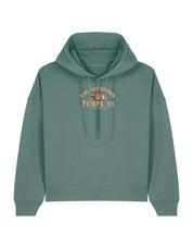 Pumpkins Embroidered Boxy Organic Cotton Hoodie