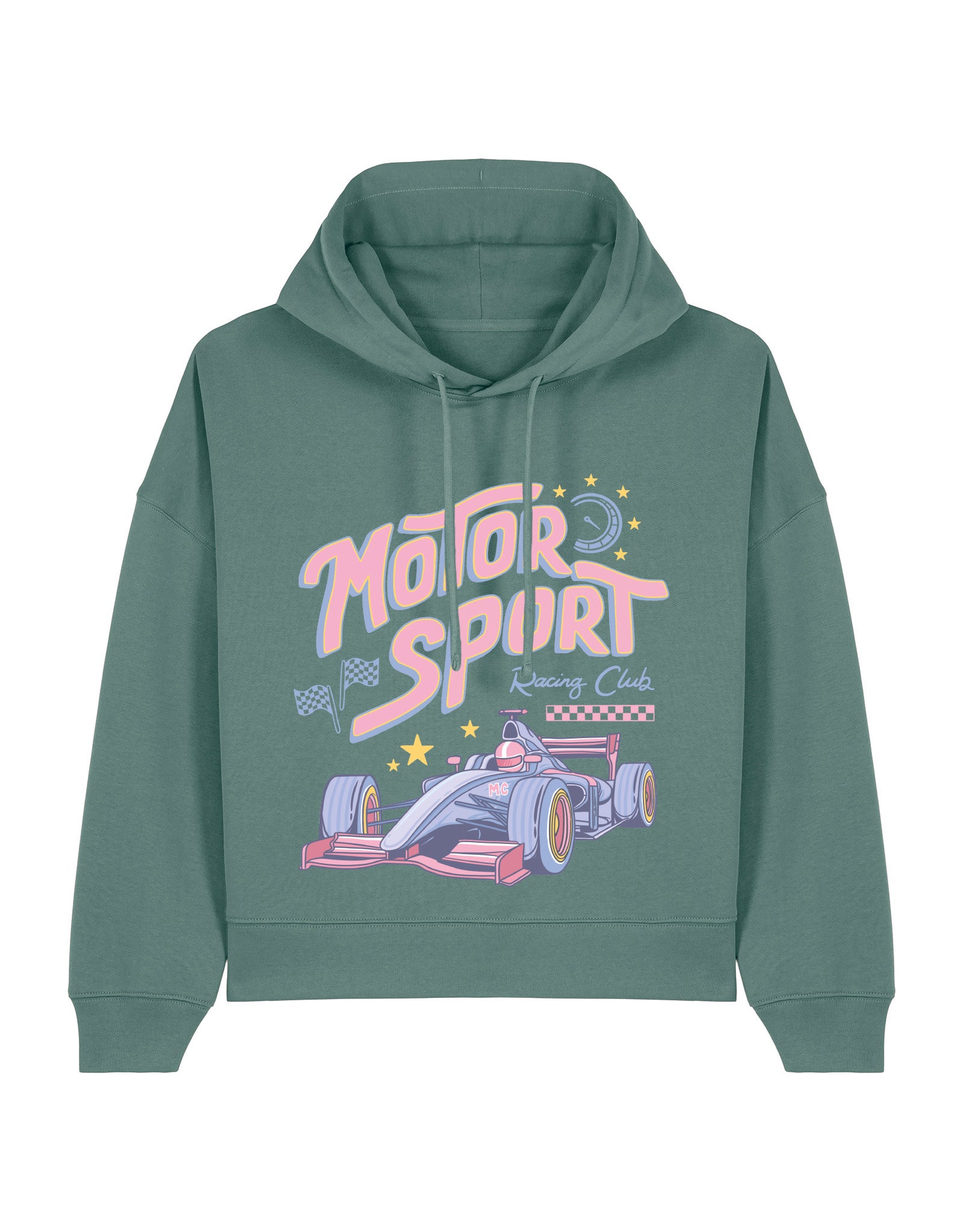 Motorsport Club Boxy Organic Cotton Hoodie