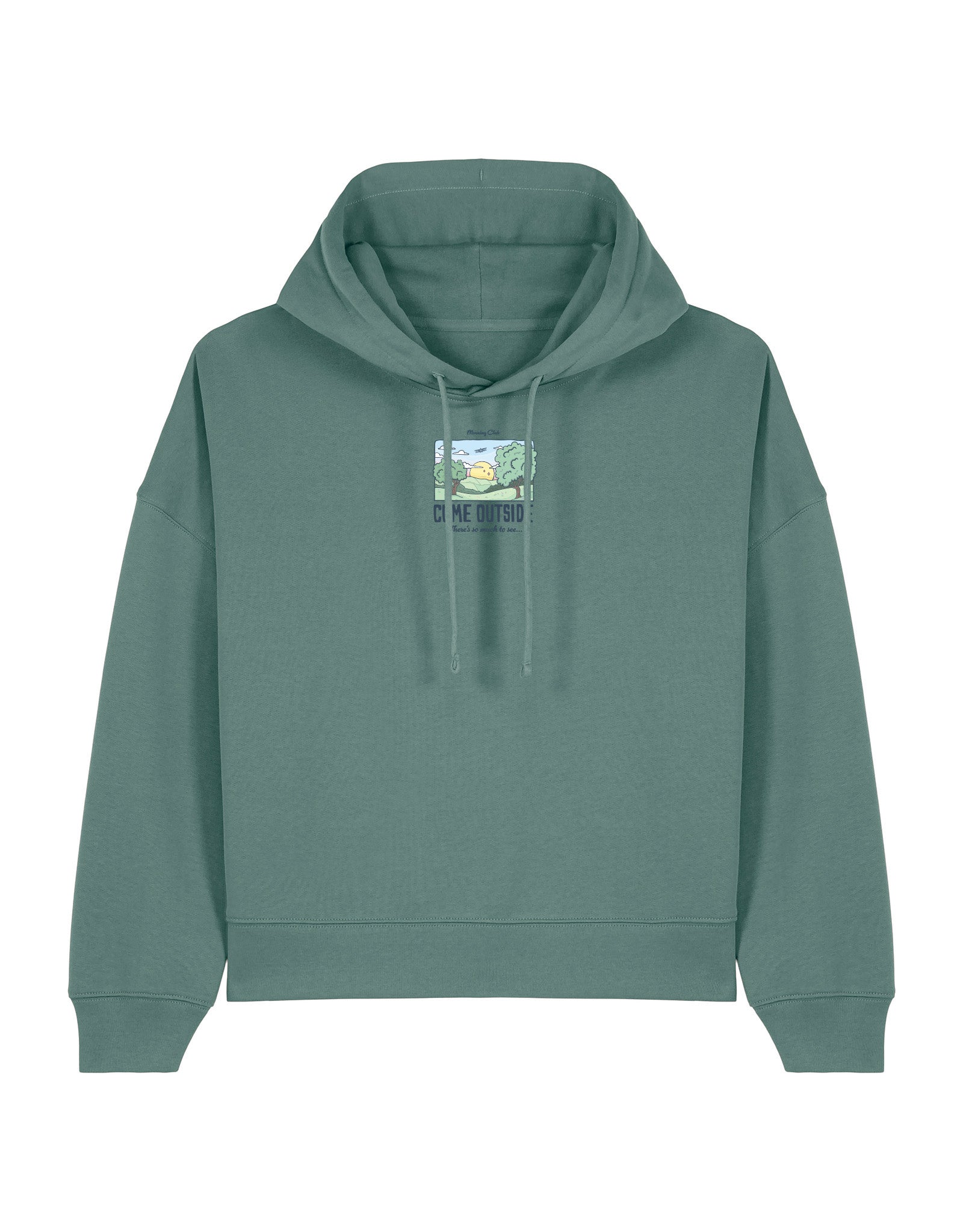 Come Outside Boxy Organic Cotton Hoodie