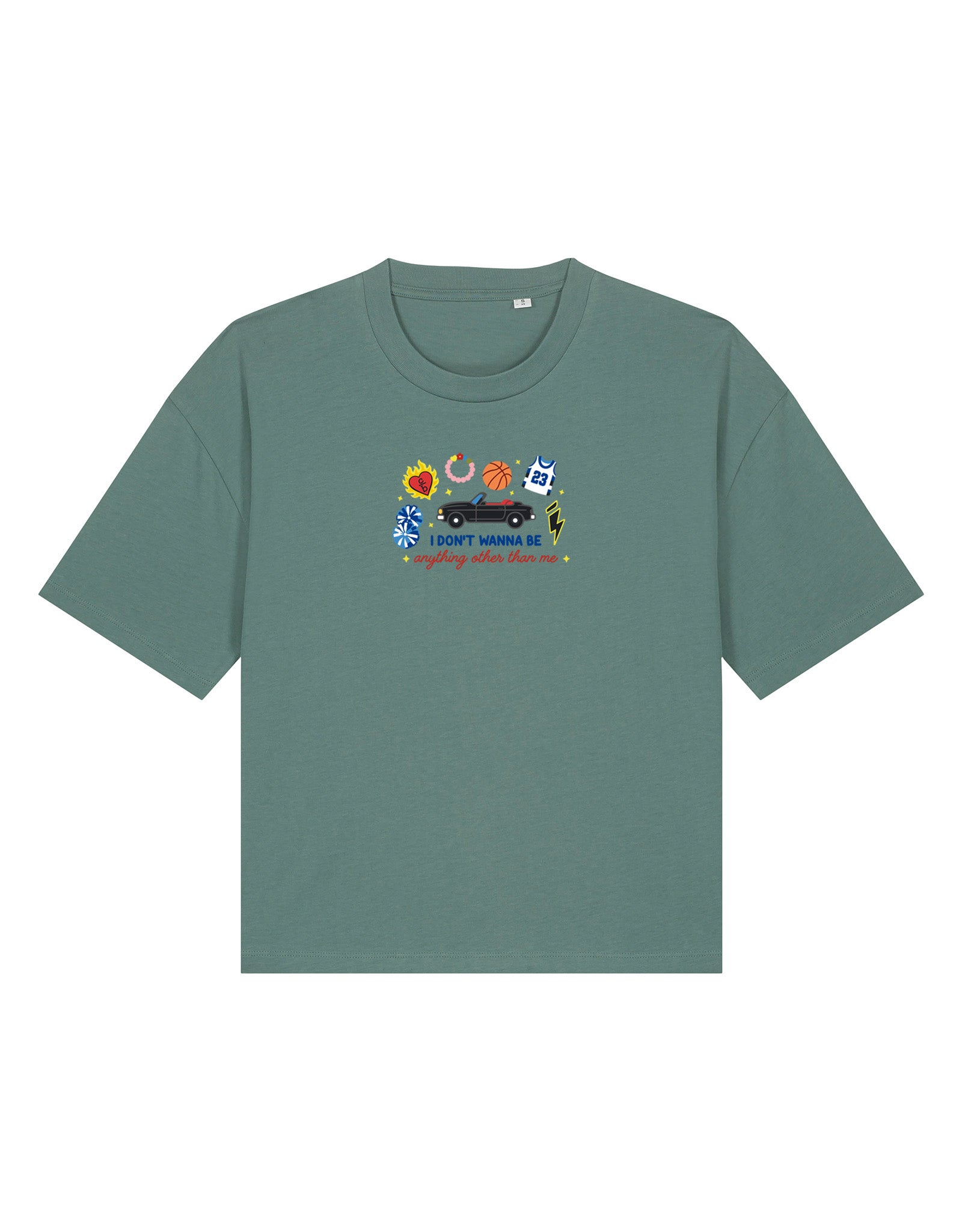 Tree Hill Embroidered Boxy Organic Cotton Tee