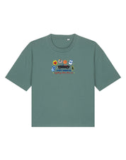 Tree Hill Embroidered Boxy Organic Cotton Tee