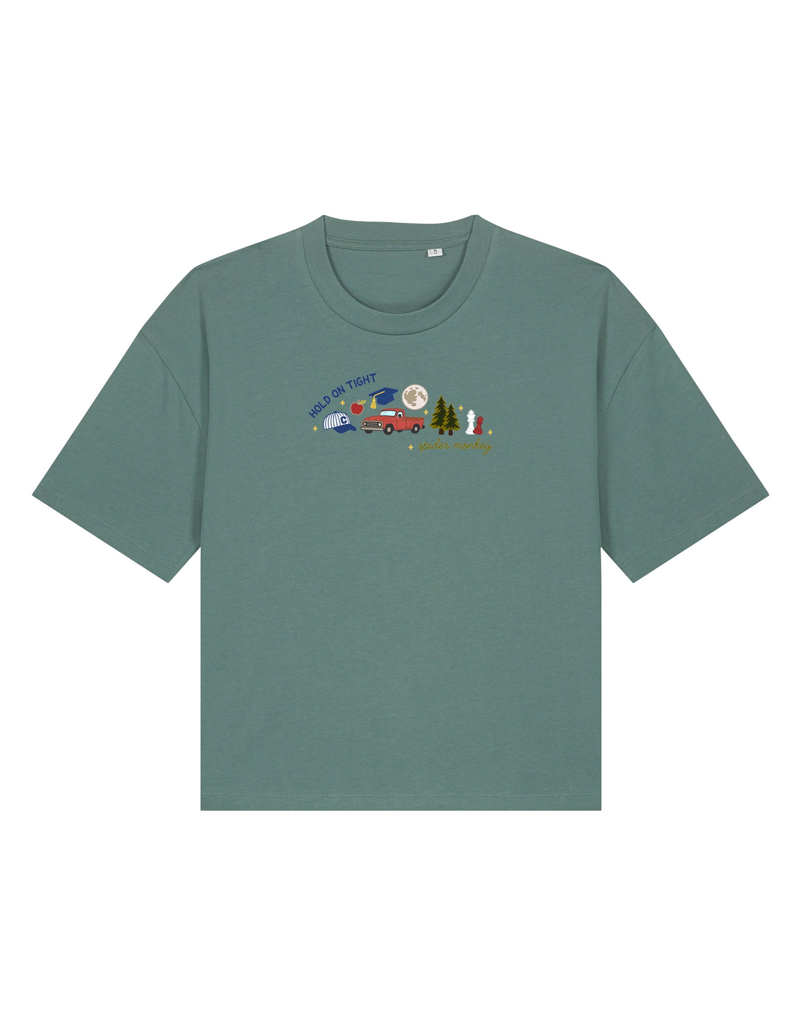 Forks Embroidered Boxy Organic Cotton Tee